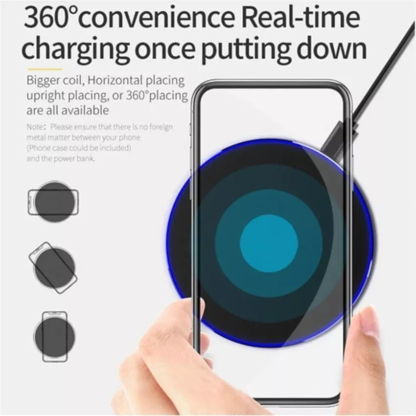 30W Wireless Fast Charger Kabelloses Ladegerät Schnelles Samsung Apple ANDROID