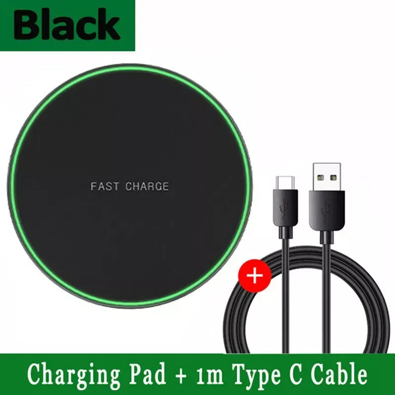 30W Wireless Fast Charger Kabelloses Ladegerät Schnelles Samsung Apple ANDROID