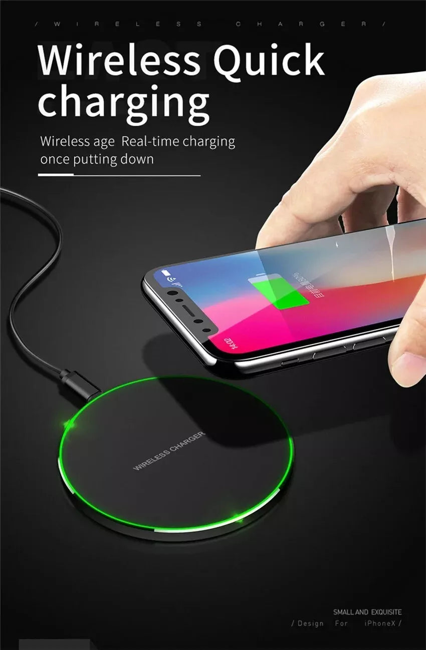 30W Wireless Fast Charger Kabelloses Ladegerät Schnelles Samsung Apple ANDROID